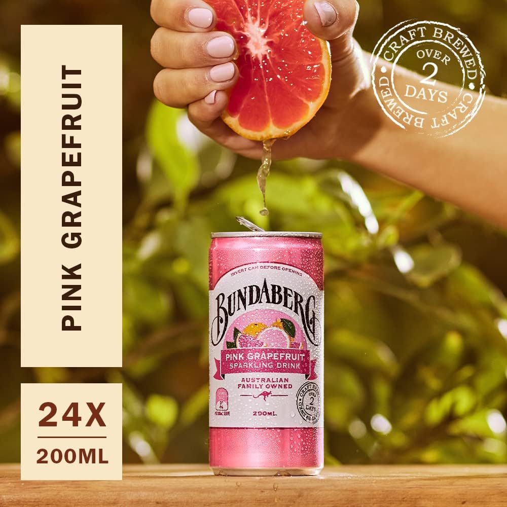 Bundaberg Pink Grapefruit Mini Cans - 24 Pack
