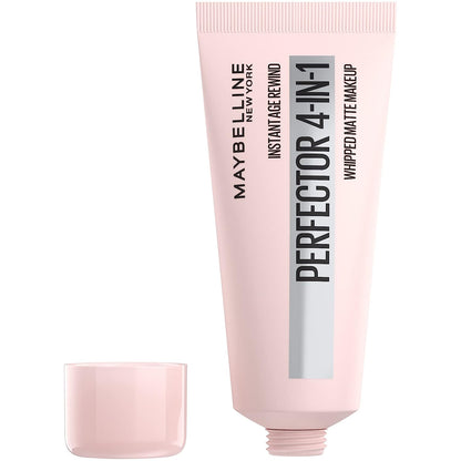 Maybelline New York Instant Age Rewind Instant Perfector 4-In-1 Matte Makeup, 00 Fair/Light