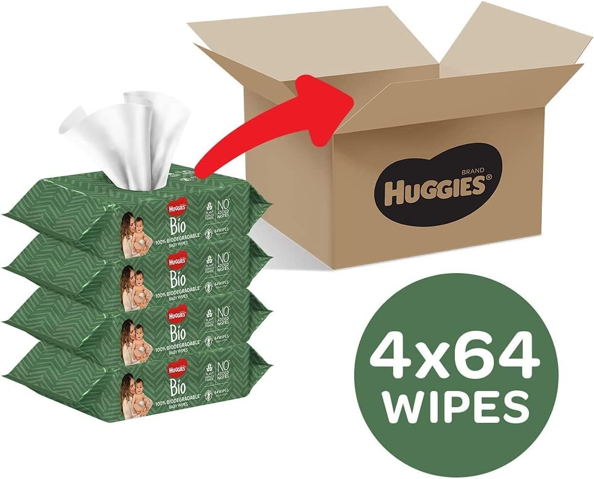 Huggies Bio Baby Wipes 256 Count