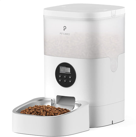 PETLIBRO Automatic Cat Food Dispenser, Automatic Cat Feeder with Customize Feeding Schedule, Interactive Voice Recorder, Timed Pet Feeder for Cat & Dog