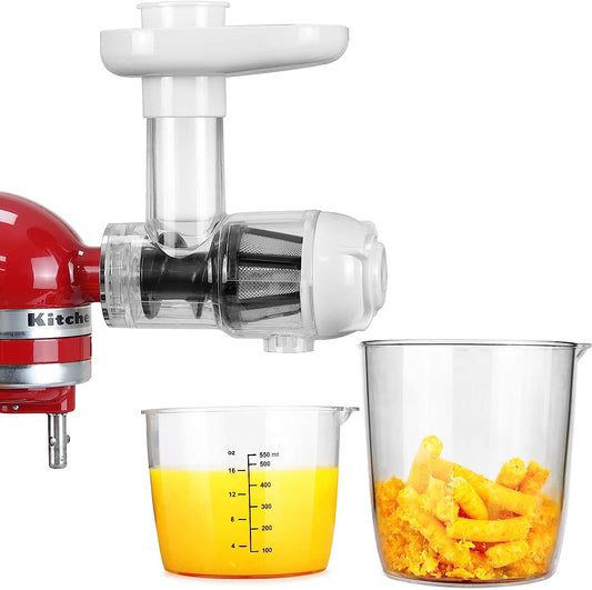 Slow Juicer Attachment for KitchenAid Stand Mixer, for Juicing Vegetables and Fruits