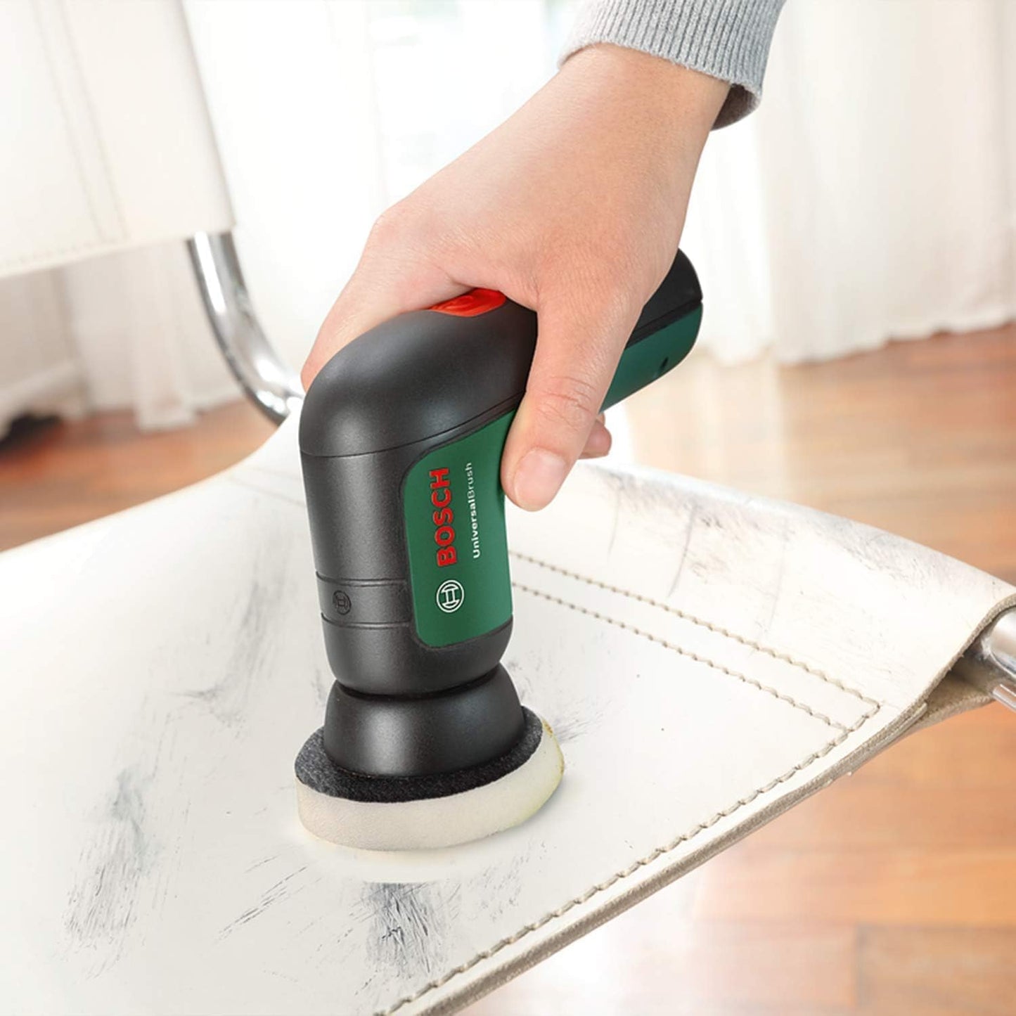 Bosch Home & Garden 3.6V Cordless Electric Power Cleaning Brush with 4 Cleaning Attachments & Micro USB Cable (UniversalBrush)