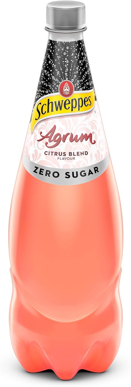 Schweppes Agrum Citrus Zero Sugar, 12 x 1.1L
