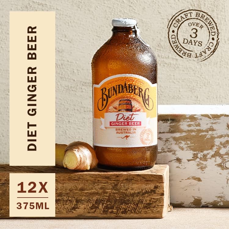Bundaberg Diet Ginger Beer, 12 x 375 ml