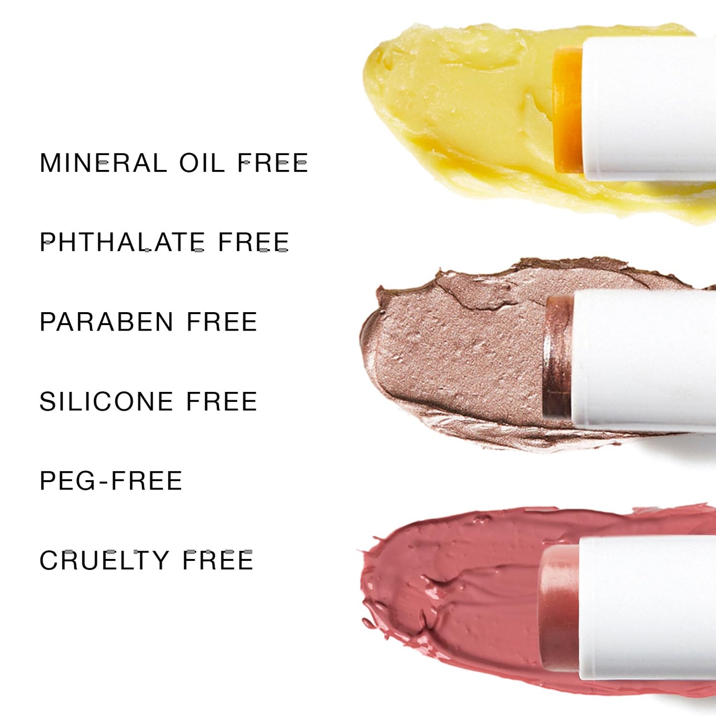 Boomstick Trio ® Rose Nude 3 Pack Cream Blush Makeup - Rose Nude Blush Stick