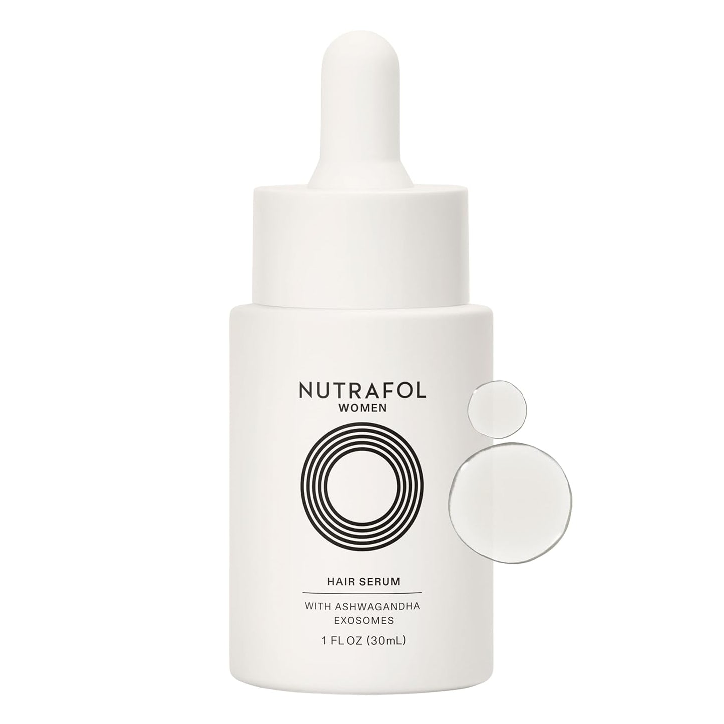 Nutrafol Women's Hair Serum, Supports Visibly Thicker and Stronger Hair, Vegan