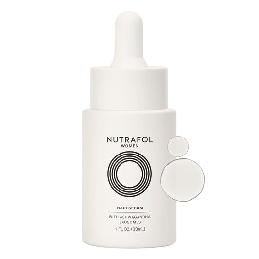 Nutrafol Women's Hair Serum, Supports Visibly Thicker and Stronger Hair, Vegan
