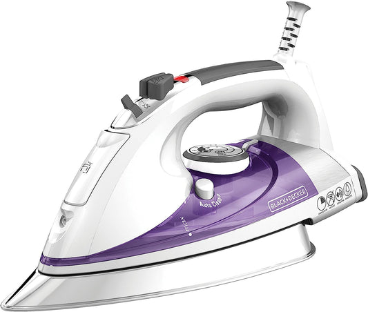 BLACK+DECKER IR1350S with Extra Large Soleplate, 13.2" x 16.3" x 7", Purple