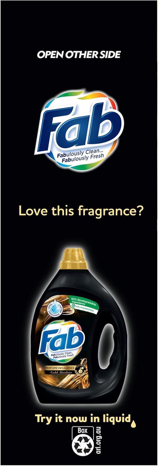 Fab Perfume Indulgence Gold Absolute Laundry Powder Detergent, 3.8 Kilograms