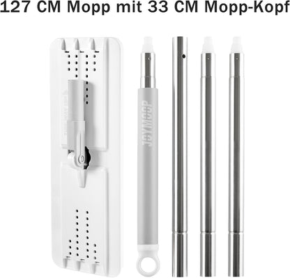 JOYMOOP Flat Mops, Microfiber Mop for Floor Cleaning and Wall Cleaner, 50"