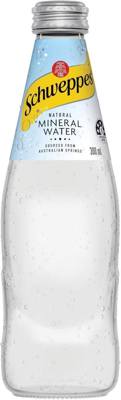 Schweppes Natural Mineral Water, 4 x 300 ml (Pack of 6)