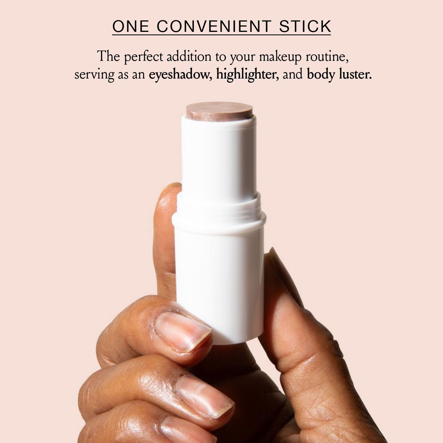 Boomstick Glimmer ® Highlighter Makeup Stick, Subtle Shimmer Face Highlighter Stick for Mature Skin, Hydrating Cream Makeup for Cheekbones, Brow Bones & Nose, No Glitter Highlight