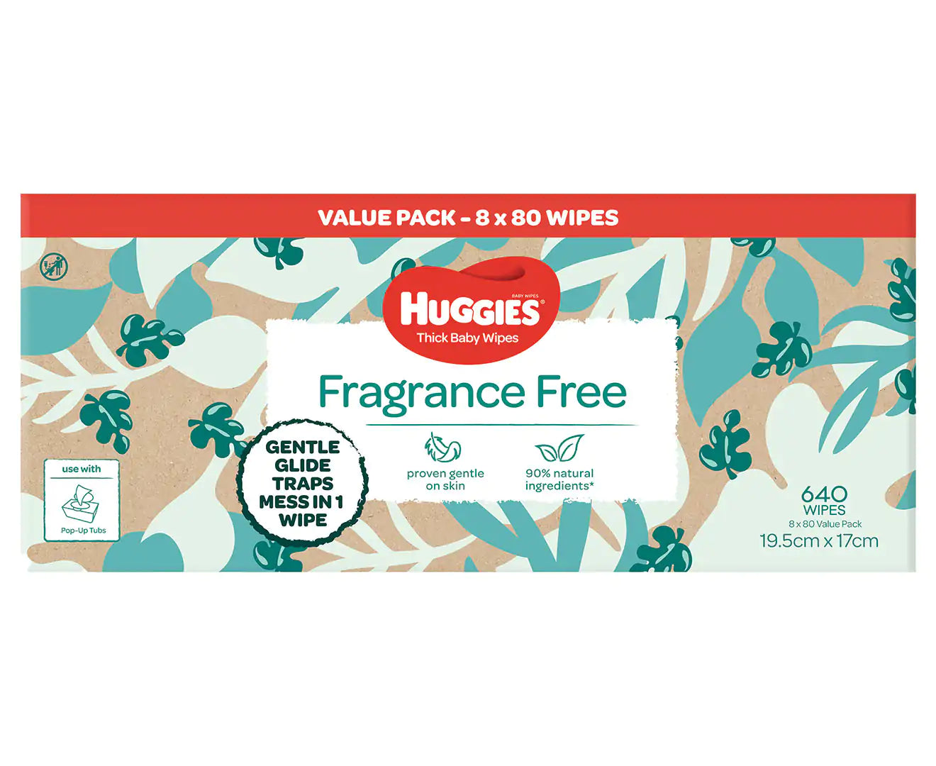 Huggies Newborn Size 1 Up to 5kg Nappies & Fragrance Free Baby Wipes Bundle