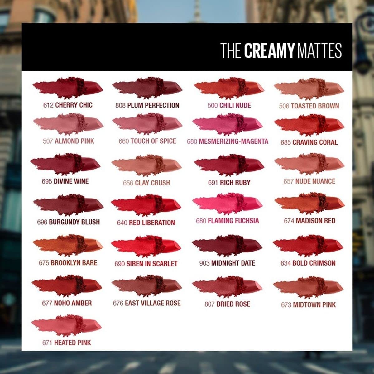 Maybelline Color Sensational Lipstick, Lip Makeup, Matte Finish, Hydrating Lipstick, Nude, Pink, Red, Plum Lip Color, Divine Wine
