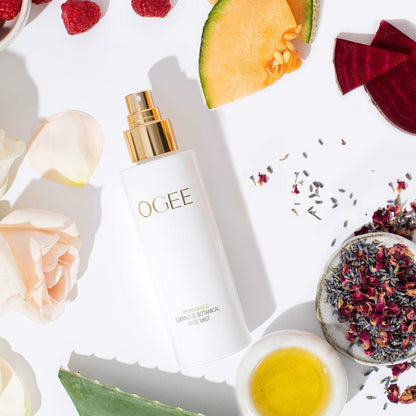 Ogee Rose Luminous Botanical Face Mist, Organic & Vegan Skin Moisturizer, 90ml