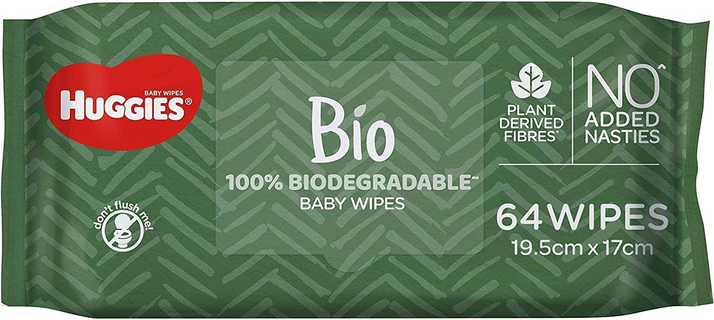 Huggies Bio Baby Wipes 256 Count