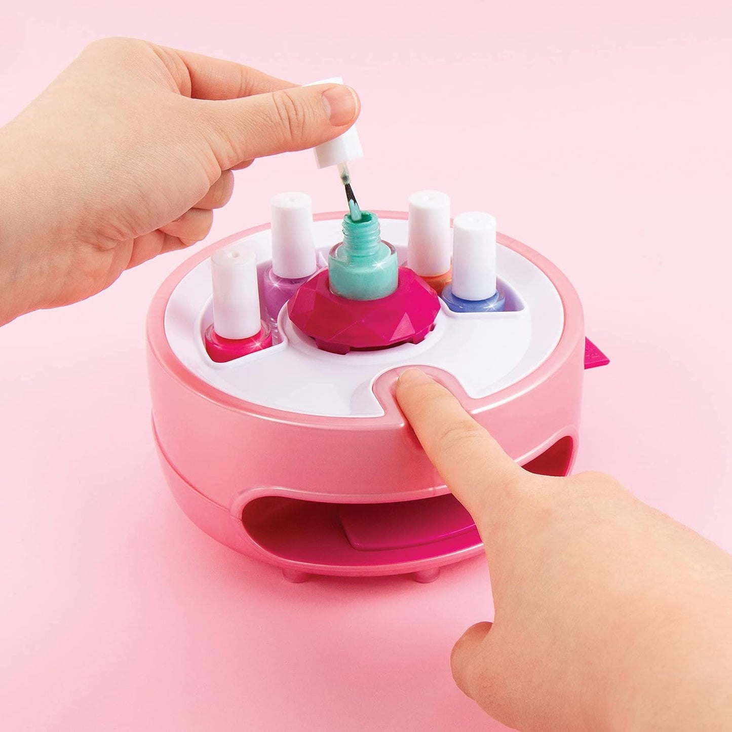 Make It Real - Light Magic Dryer and Nail Polish Set for Girls and Teens - Includes 5 Nail Polish Colors, Nail Dryer, Nail Art Stickers, and Nail File