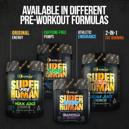 ALPHA LION Core Pre Workout Powder with Creatine for Performance, Beta Alanine for Muscle, L-Citrulline for Pump & Tri-Source Caffeine for Sustained Energy (30 Servings, Fruit Punch Flavor)