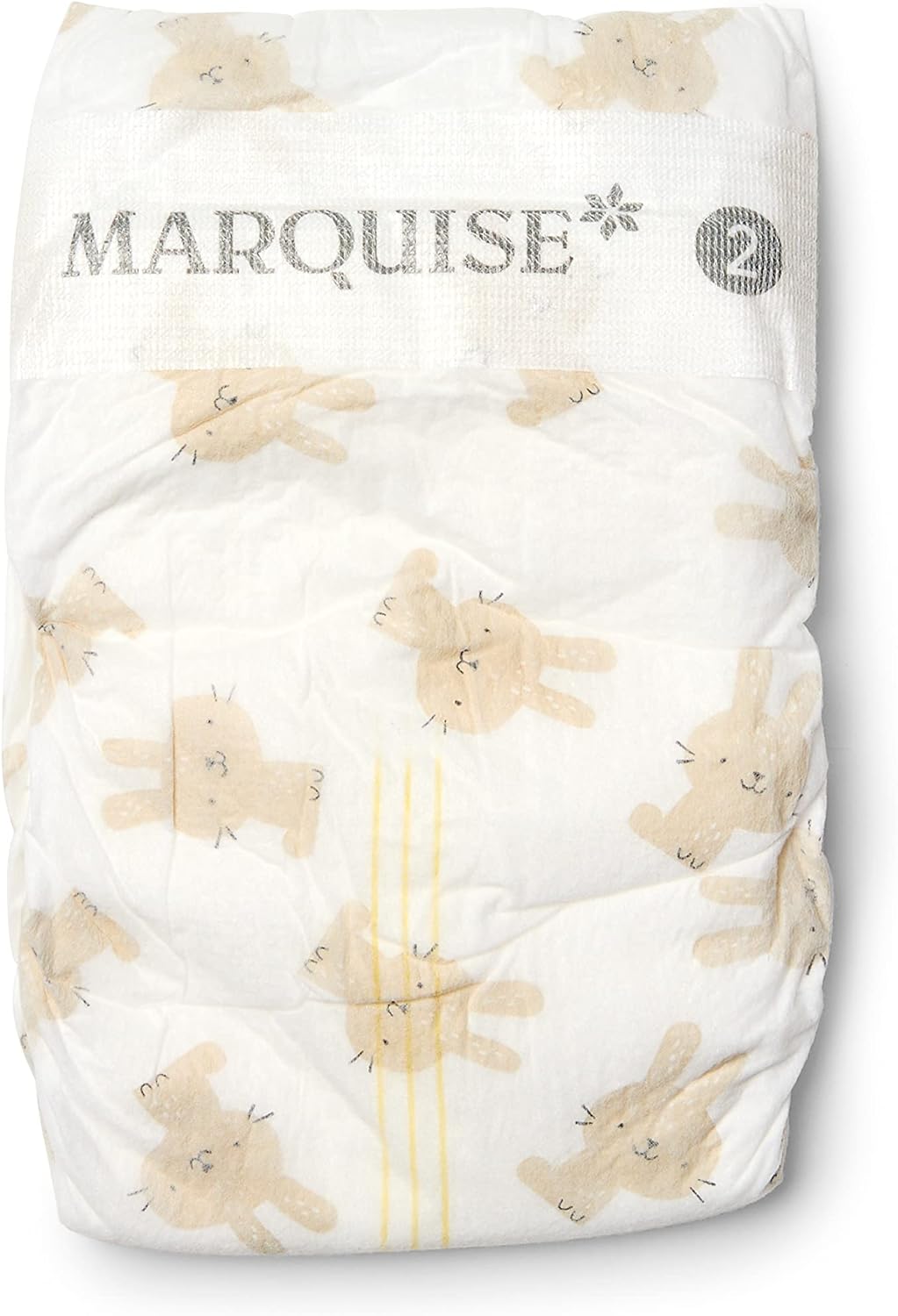 Marquise Baby Infant Nappies Size 2 (4-8kg) - 72 Count (3 x 24 Packs), Premium Eco-Friendly Nappy Pants, Quick Dry 12-Hours Leak Protection - Lightweight, Super Stretch Pure Comfort