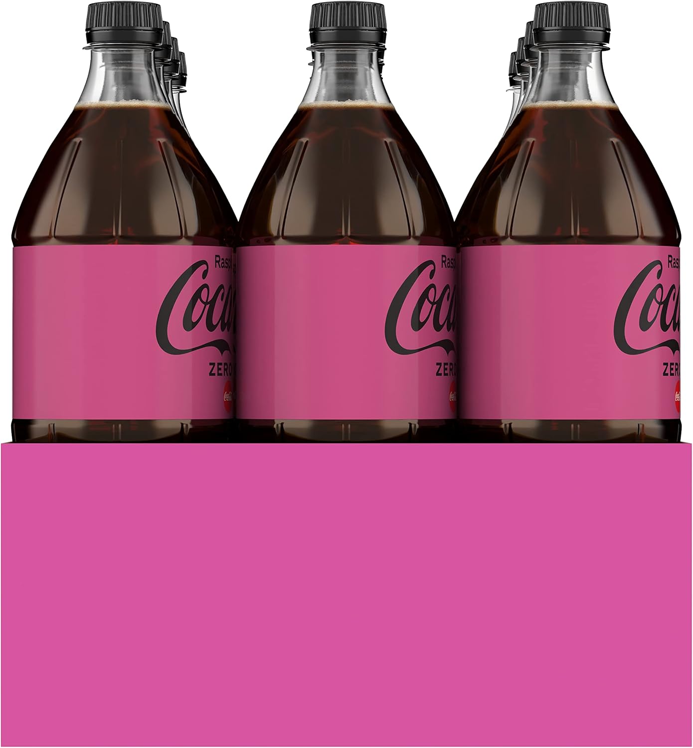 Coca-Cola Zero Sugar Raspberry Soft Drink Multipack Bottles 12 x 1.25L