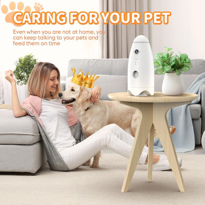 dog-camera-treat-dispenser-360°view-pet-camera-2K HD Camera with Phone app-Automatic Dog Feeder-Dog Toys-cat Camera 8X HD -Treat Dispenser