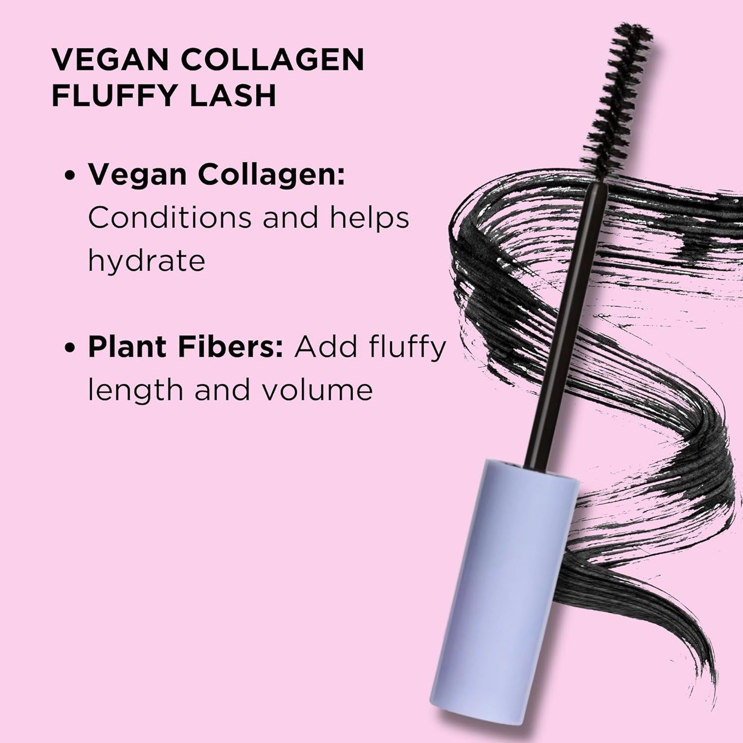 Pacifica Vegan Collagen Fluffy Lash Mascara - Black Mascara Women 0.24 oz