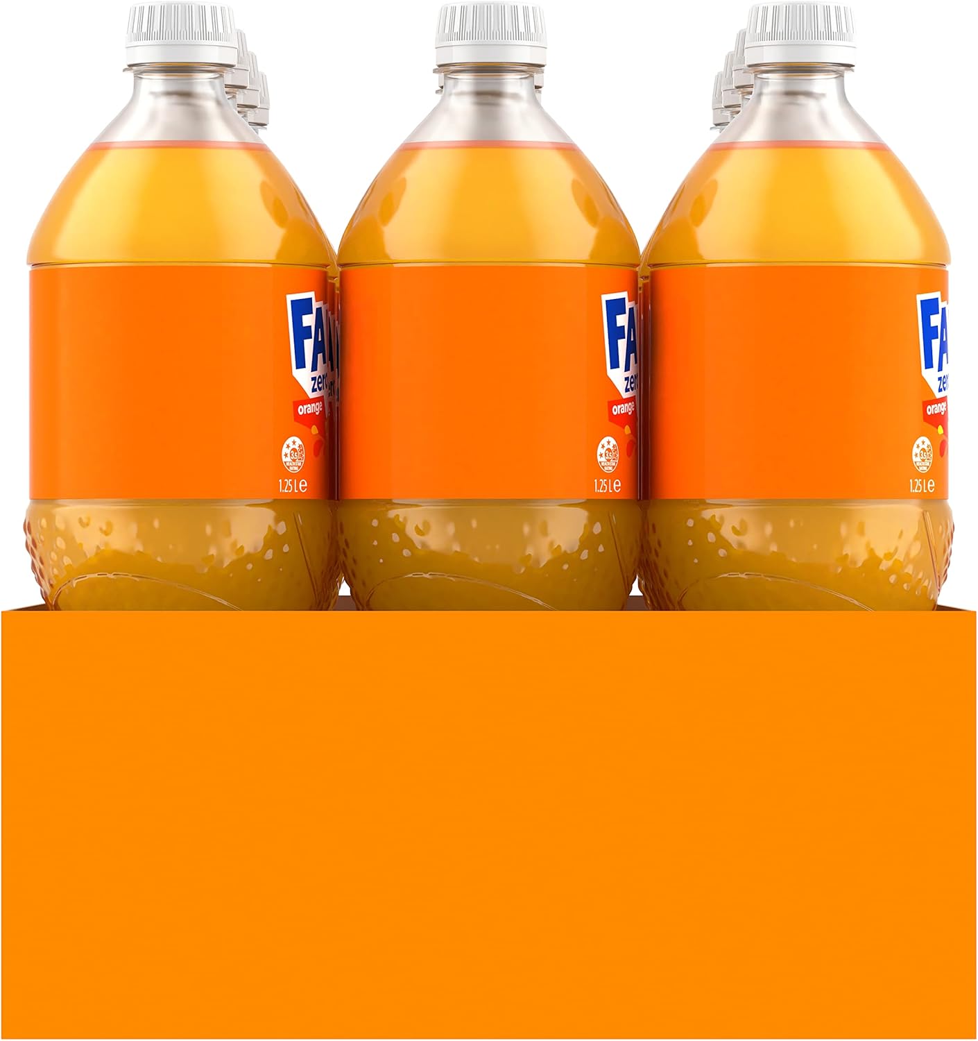 Fanta Orange Zero Sugar Soft Drink Multipack Bottles 12 x 1.25L