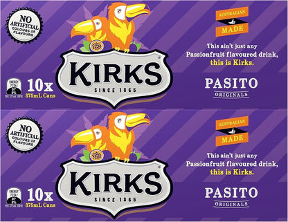 Kirks Pasito Soft Drink Multipack Cans 20 x 375 mL