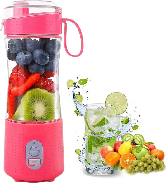 AIKIDS Portable Blender Juicer - 380ML Personal Size Blenders for Smoothies and Shakes, Stronger and Faster Mini Fruit Mixing Machine USB Rechargeable