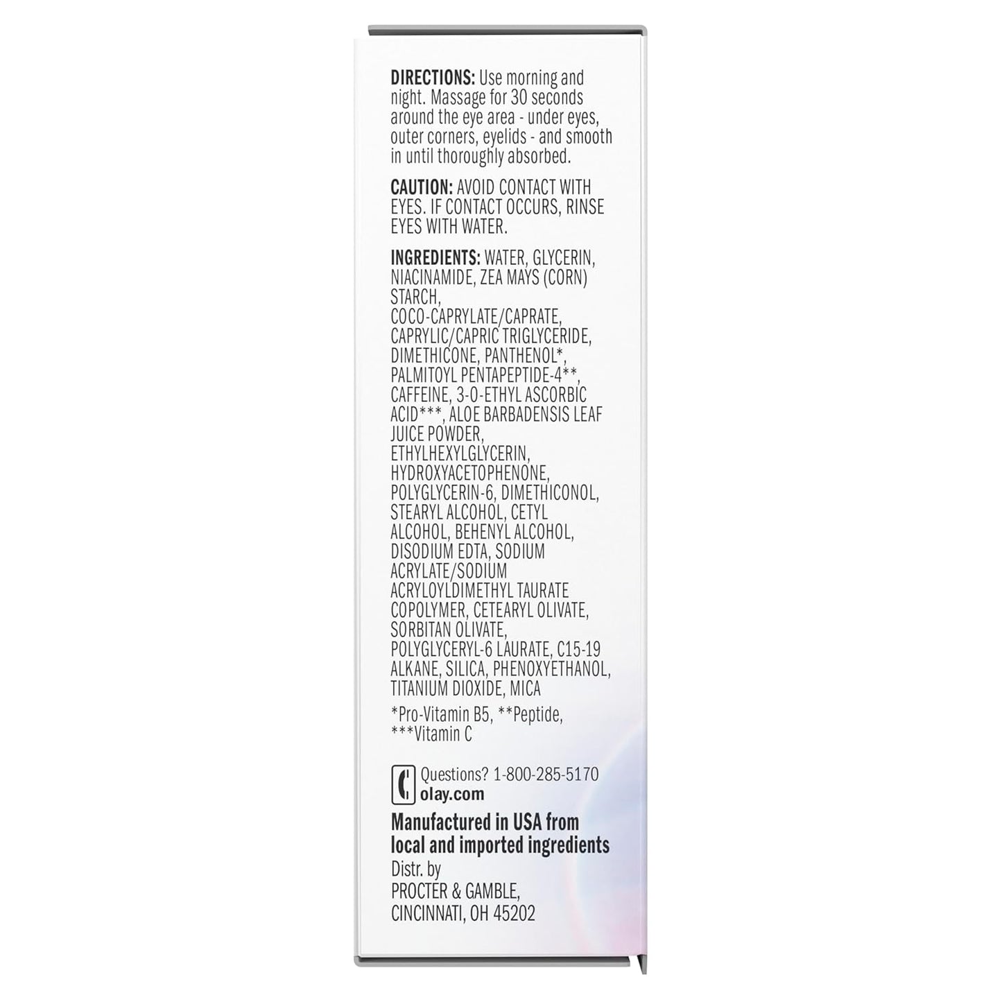 Olay Super Eye Serum - Vitamin C, Anti-Wrinkle, Anti-Aging, Brightening, Smooths Fine Lines, Firming, Hydrating, 0.45 Oz