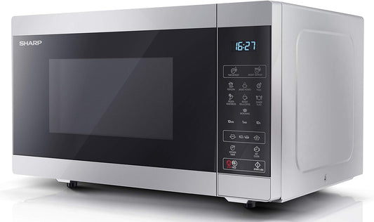 Sharp YC-MS51U-S Solo Digital Microwave Oven 900W, 25 L Capacity & 11 Power Levels - Silver