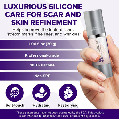 Biocorneum Silisilk 100% Silicone Scar Gel, Non-SPF Gel for Scar Care, 30g |
