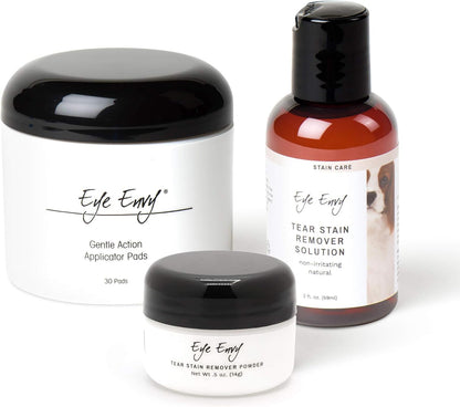 Eye Envy Cat Tear Stain Remover Starter Kit with ProPowder Brush,MADE IN USA