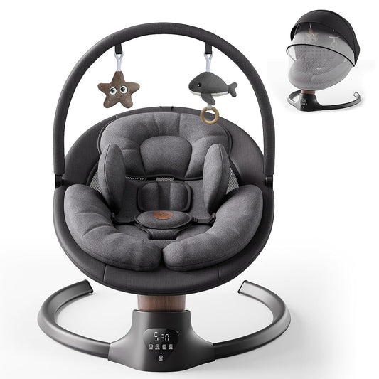Baby Swings for Infants, BabyGlide Electric Baby Swing with Bluetooth Music