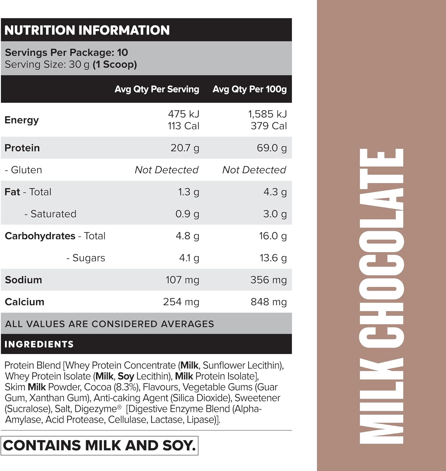 Muscle Nation Milk Chocolate Daily Shake - Protein Powder- 300g (10 Serves)