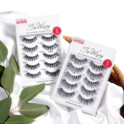KISS Products So Wispy Lashes, 5 Pair (Package May Vary)