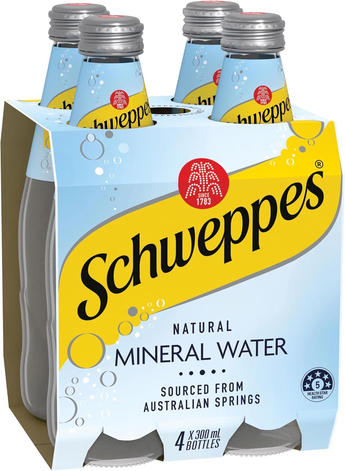 Schweppes Natural Mineral Water, 4 x 300 ml (Pack of 6)