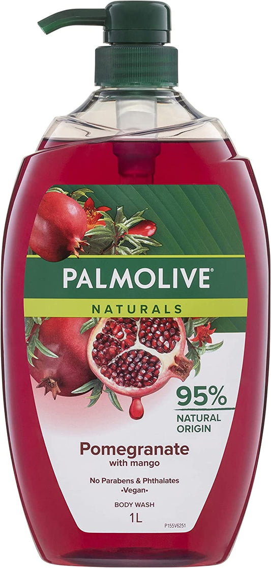 Palmolive Naturals Body Wash 1L, Pomegranate with Mango