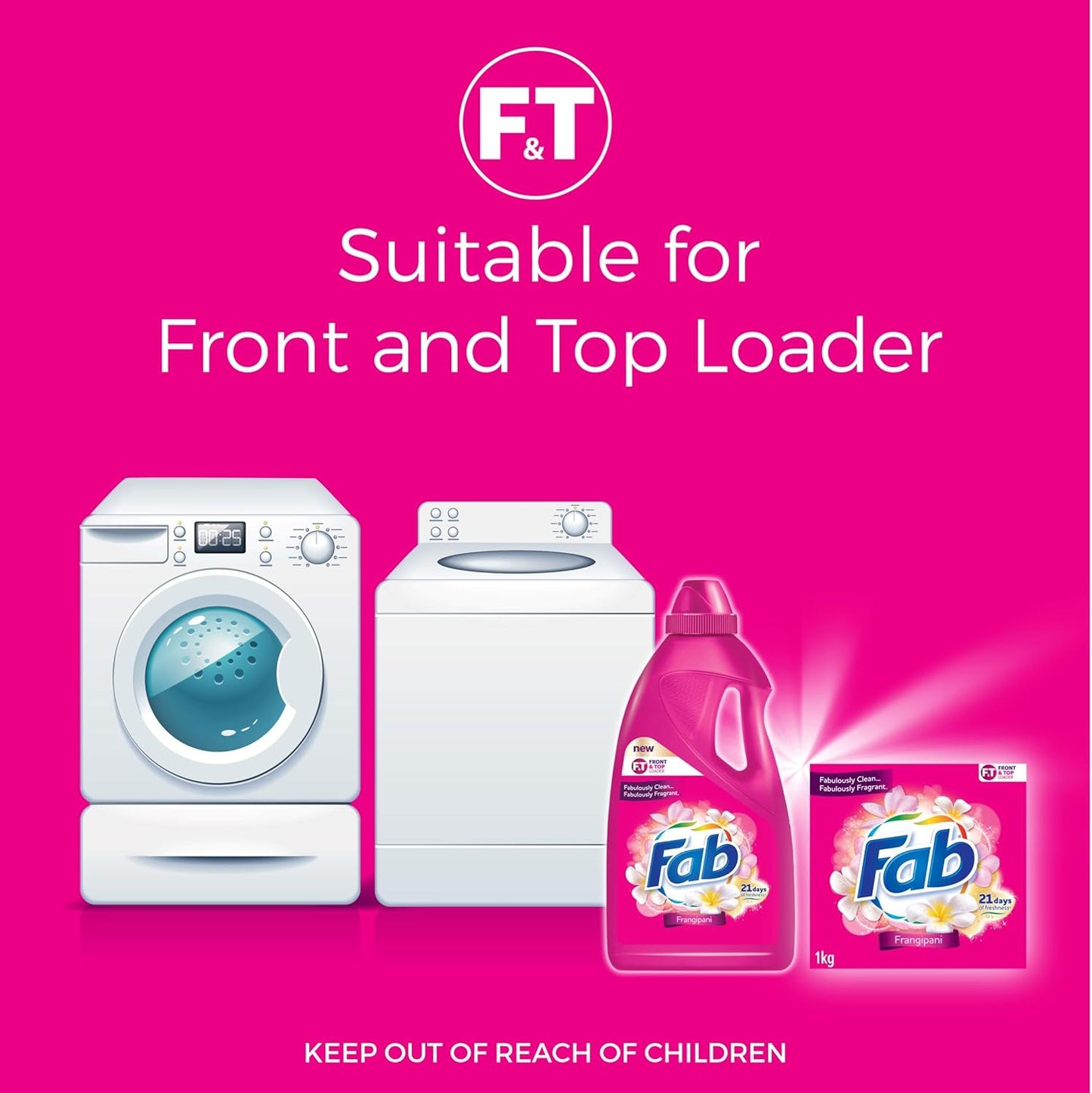 Fab Fresh Frangipani Laundry Powder Detergent 4Kg