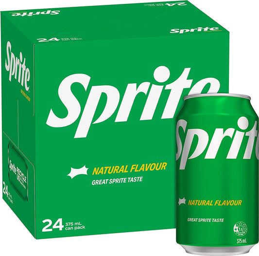 Sprite Lemonade Soft Drink  Cans 24 x 375 ml