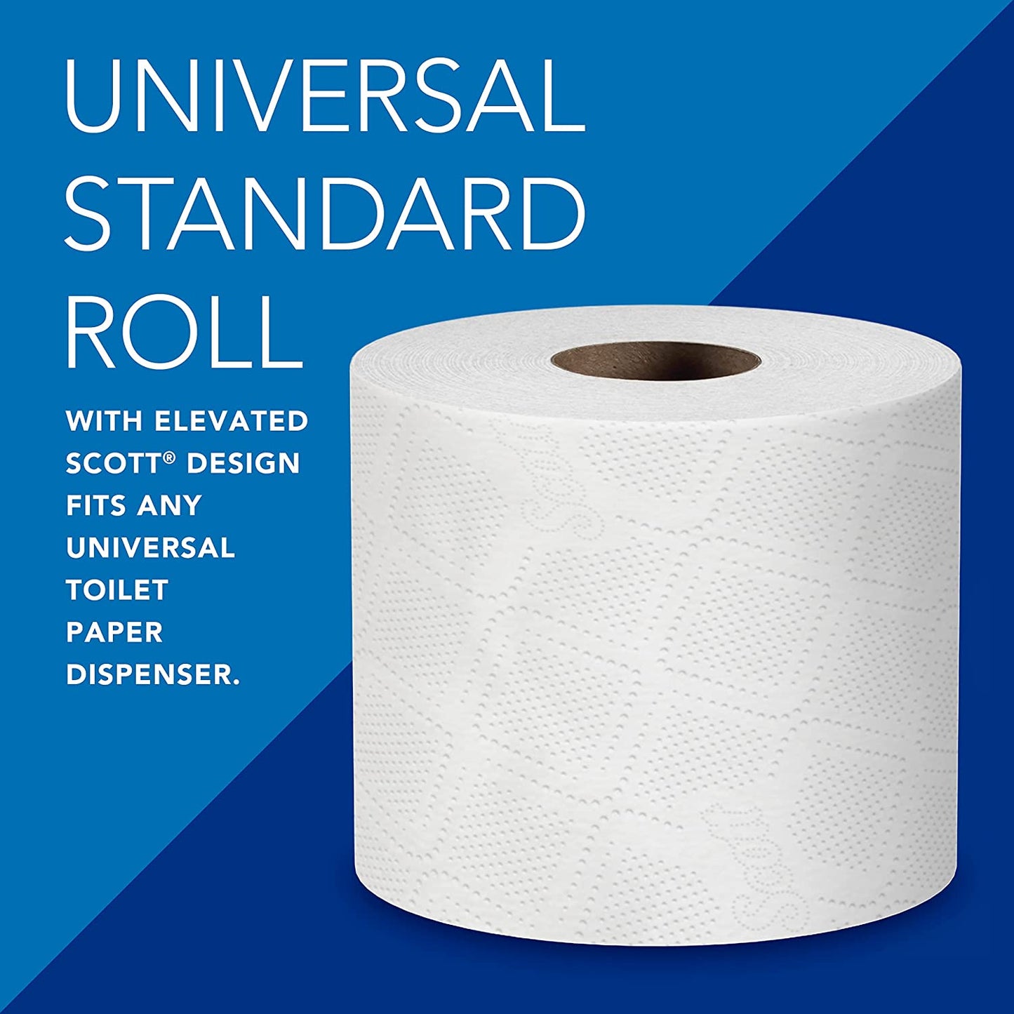 Scott 48040 Scott Toilet Rolls, White, 550 Sheets/Roll, Case of 40 Rolls, White