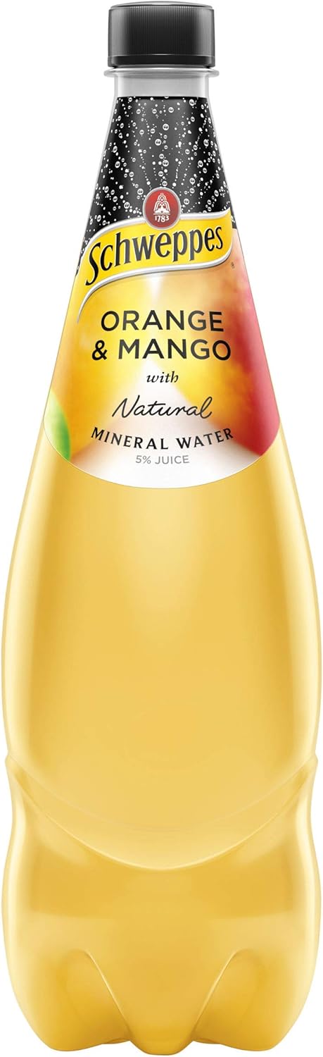 Schweppes Orange and Mango Mineral Water, 12 x 1.1L