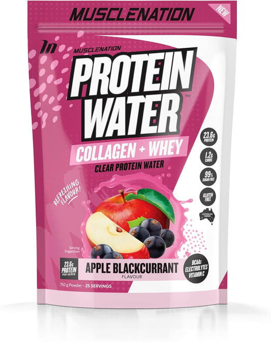 Muscle Nation Apple Blackcurrant Protein Water 750g (25 Serves)