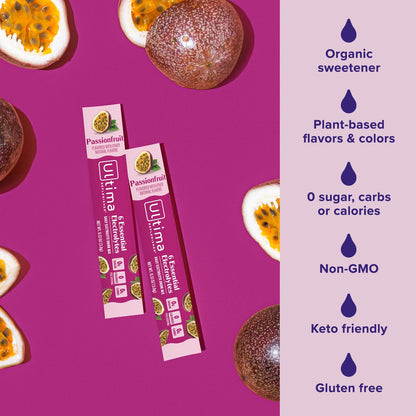 Ultima Replenisher Daily Electrolyte Drink Mix – Passionfruit, 20 Stickpacks – Hydration Packets with 6 Electrolytes & Trace Minerals – Keto Friendly, Non-GMO & Sugar-Free Electrolyte Powder