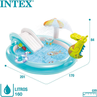 Intex Gator Play Center Inflatable Kiddie Pool Multicolor