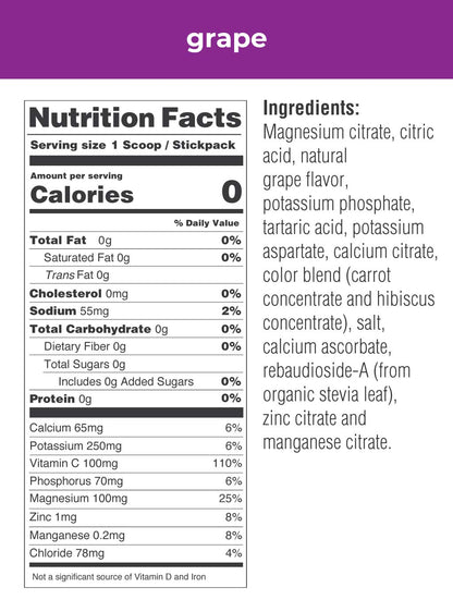 Ultima Replenisher Hydrating Electrolyte Powder, Grape, 20 Count Box, no Sugar, no Carbs, no Calories, Keto, Gluten-Free, Non-GMO, Vegan