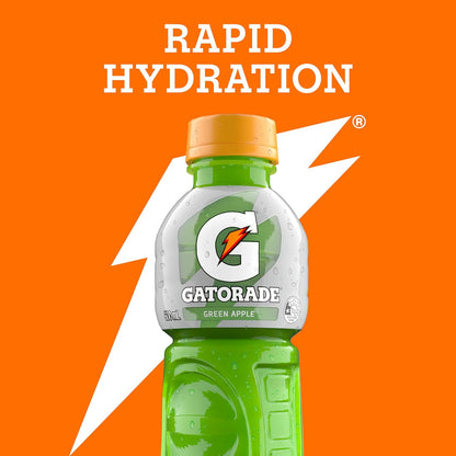 Gatorade Green Apple Flavoured Electrolyte Hydration Sports Drink 600 ml (Pack of 12)