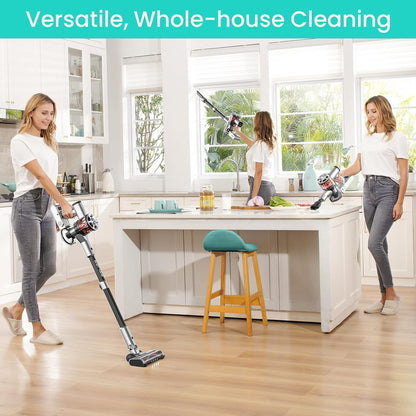 Belife S10 Cordless Vacuum Cleaner, Stick Vacuum Cleaners for Home Carpet and Hardwood Floor, Household Wireless Vacuum for Pet Hair, 22Kpa Powerful Digital