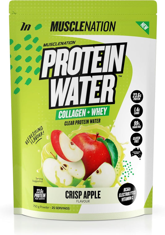 Muscle Nation Crisp Apple Protein Water 750g (25 Serves)