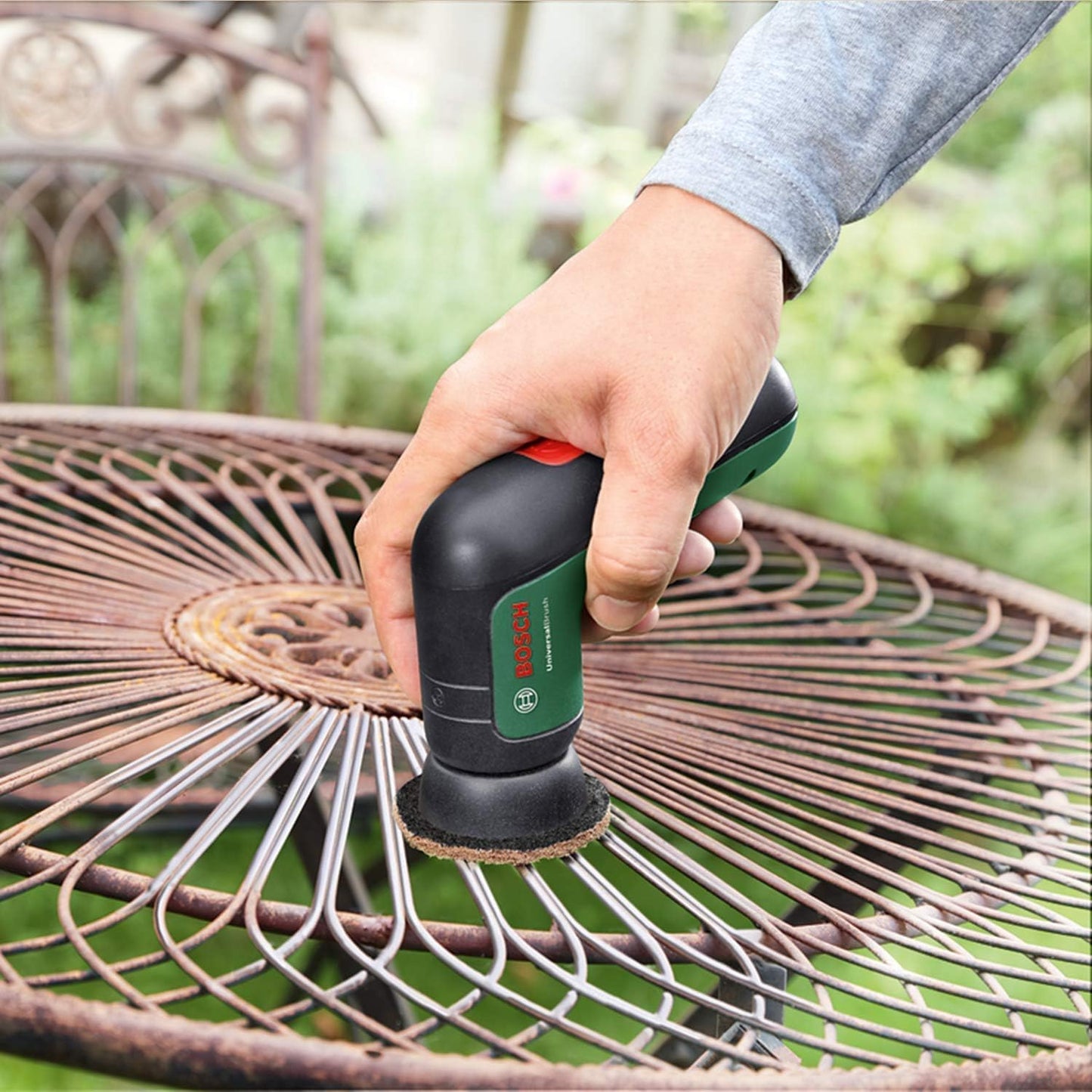 Bosch Home & Garden 3.6V Cordless Electric Power Cleaning Brush with 4 Cleaning Attachments & Micro USB Cable (UniversalBrush)